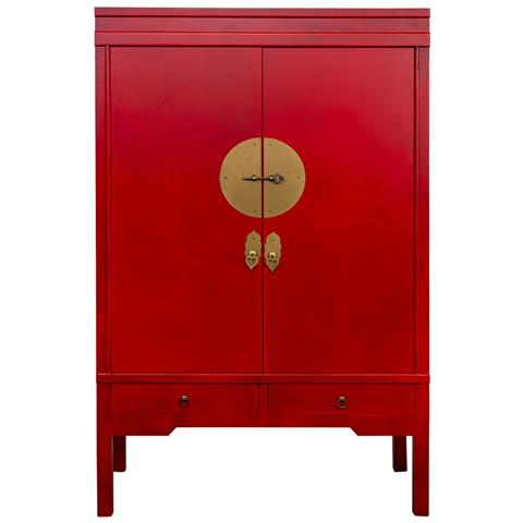 Armadio In Legno Con 4 Cassetti E 2 Porte 63x26x100 - Foto 2