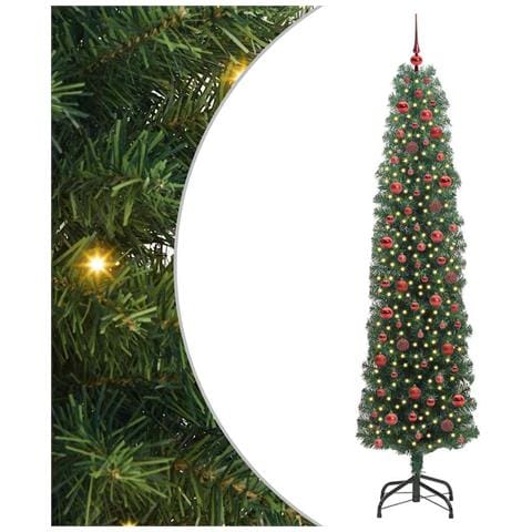 Albero di Natale artificiale con 300 LED Verde 240 cm - Foto 1