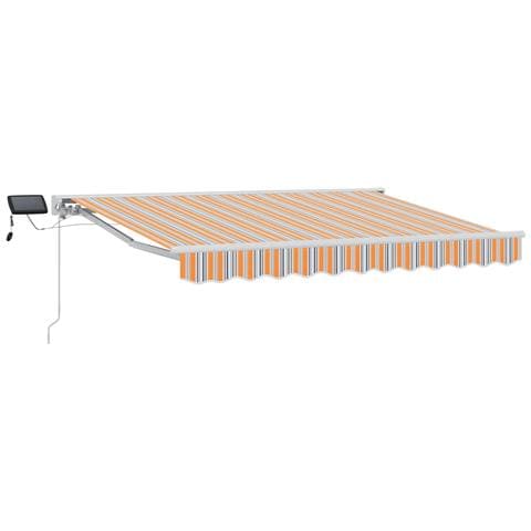Cornice per Tenda Manuale con LED Blu e Arancione 3,5 x 2,5 m - Foto 1