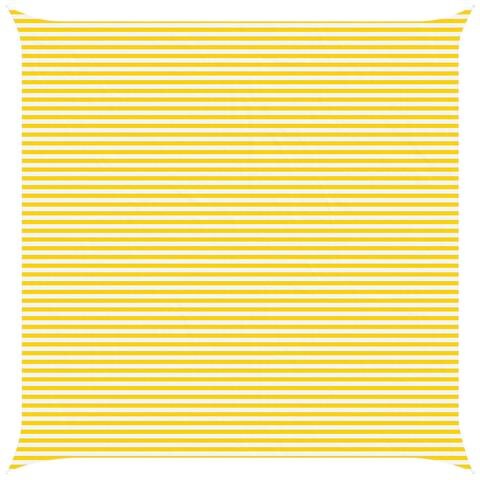 Vela da ombra solare Giallo e Bianco 7 x 7 m - Foto 1