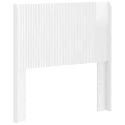 Testiera Letto Bianco Lucido Legno ingegnerizzato - Foto 1