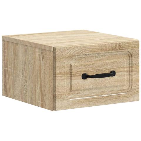 Mobiletto da notte a muro Rovere Sonoma 34,5 x 33 x 20 cm - Foto 1