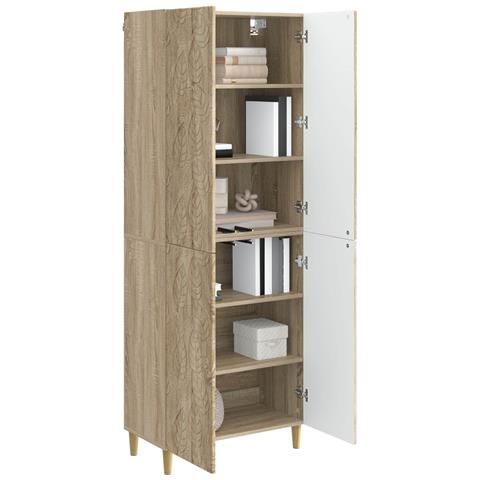 Set di armadi 2 pcs Rovere Sonoma Legno ingegnerizzato - Foto 2