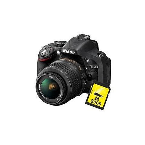 D5200 Kit AF-S DX 18-55 VR + 55-300 VR + SD 8 GB Sensore CMOS Formato DX 24.1 Mpx Display 3" Filmati Full HD Wi-Fi Ready  - Foto 2