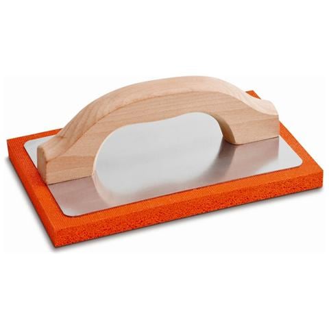 Frattazzo In Spugna, Manico In Legno, Dimensioni: L. 13,5xp. 7xh. 26,5 Cm - Foto 1