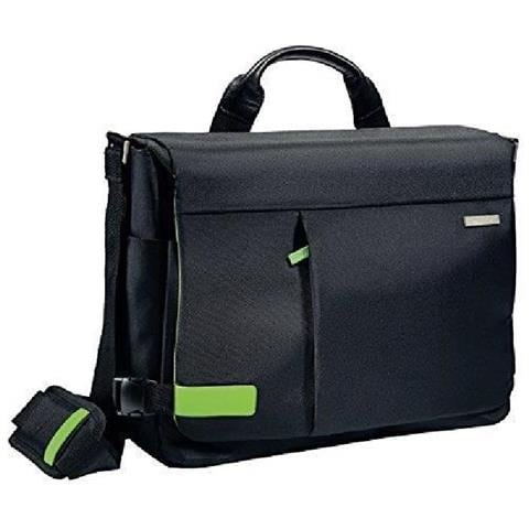 Borsa Notebook fino a 15.6" in Poliestere e Metallo e Cuoio Nero 60190095. - Foto 2