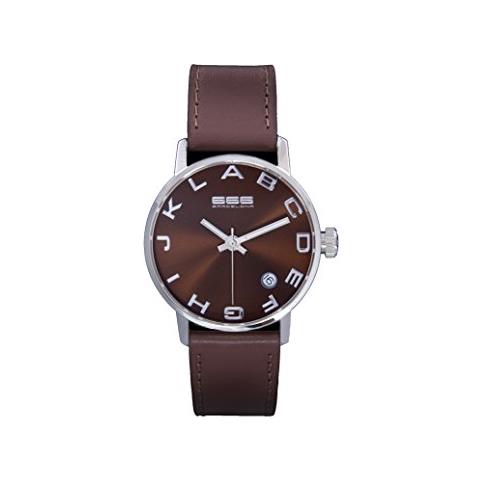 666Barcelona Orologio Analogico Quarzo Unisex Adulto con Cinturino in Pelle 666-273 - Foto 4