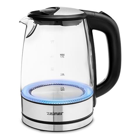ZCK8024 bollitore elettrico 1,7 L 2200 W Nero, Trasparente - Foto 1