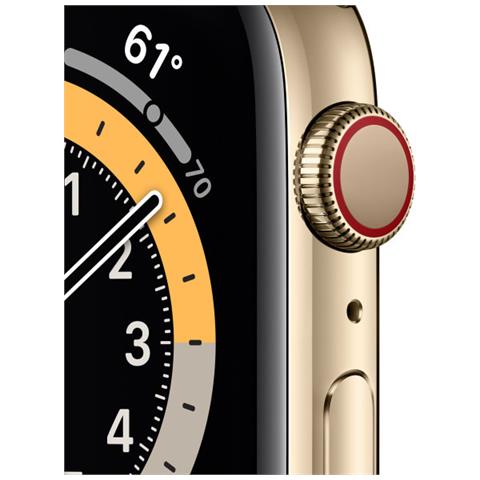 APPLE - Watch 6 40mm Impermeabile 5ATM GPS + Cellular WiFi / Bluetooth con  Cassa in Acciaio Inossidabile Oro e Cinturino Loop in Maglia Milanese Oro -  ePRICE