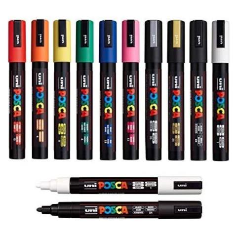 CF12 POSCA MEDIO BIANCO - Foto 1