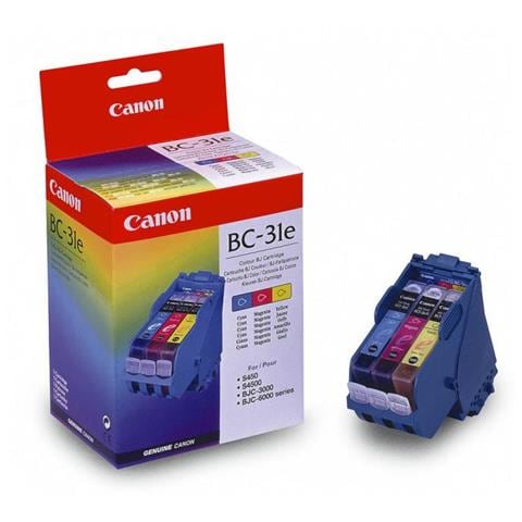 4609A002 Cartuccia Originale Ciano Magenta Gialla per Canon BJC-6000 / S-450 Capacità 3000 Pagine - Foto 1