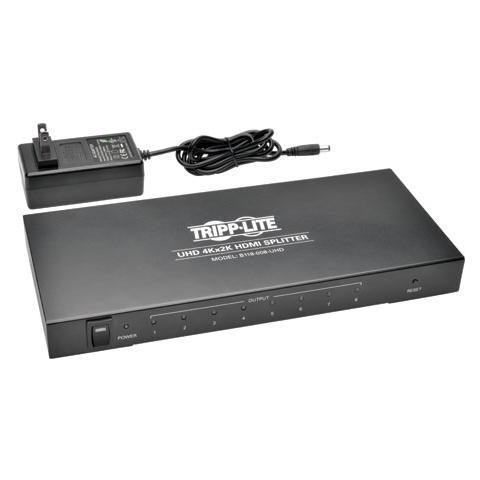 Tripp-Lite B118-008-UHD, HDMI, 3840 x 2160 Pixels, 340 MHz, Nero, 100-240V, 50/60 Hz - Foto 2