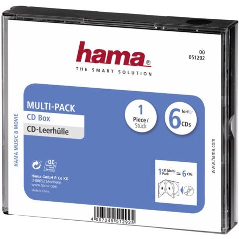CD-Multipack 6 6dischi Trasparente - Foto 1