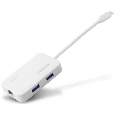 Usb-c To 3-port Usb 3.0 Gigabit Ethernet Hub In - Foto 2