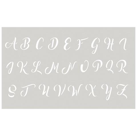 Stencil 12 X 20 Cm - Alfabeto Maiuscolo N. 3 - Foto 1