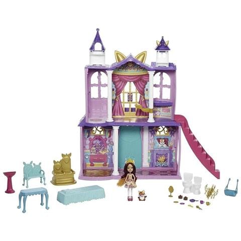 Castello Reale Enchantimals 66 Cm Con Bambola Volpe, Figurina E 19 Elementi Di Gioco - Mini-doll Casa - Dai 4 Anni - Foto 2
