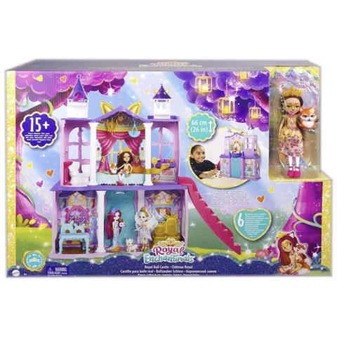 Castello Reale Enchantimals 66 Cm Con Bambola Volpe, Figurina E 19 Elementi Di Gioco - Mini-doll Casa - Dai 4 Anni - Foto 4