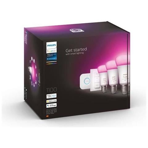 White & Colour Ambiance - E27 X3 Starter Kit E Telecomando Hue - Foto 1