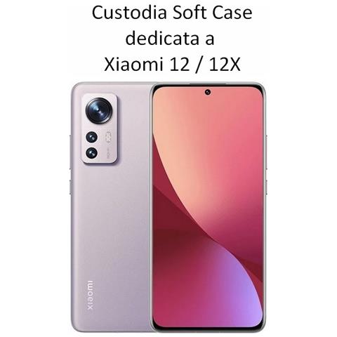 Custodia Tpu Silicone Cover Soft-case Per Xiaomi 12 - 12x Black - Foto 2