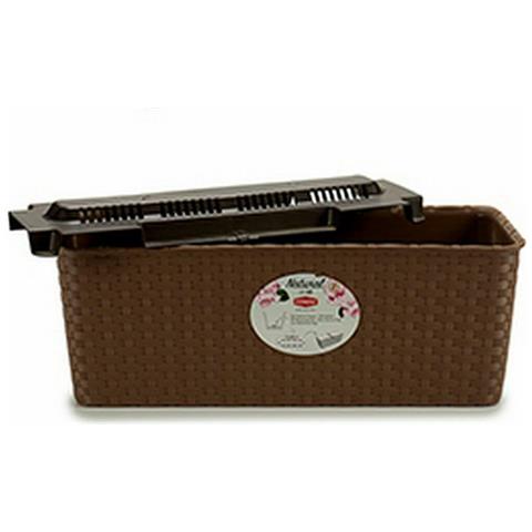 Vaso Rettangolare Da Balcone Stefanplast Beige Plastica 39 X 13,5 X 15,5 Cm (12 Unità) - Foto 2