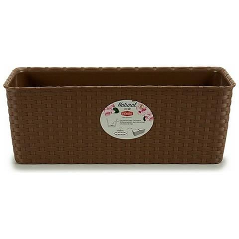 Vaso Rettangolare Da Balcone Stefanplast Beige Plastica 39 X 13,5 X 15,5 Cm (12 Unità) - Foto 3