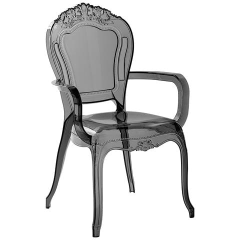 Set Di 2 Sedie Plastica Nera Trasparente Vermont Ii - Foto 2