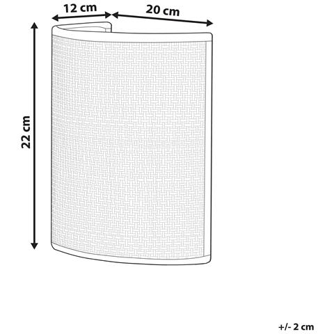 Applique Cario Rattan Naturale - Foto 9