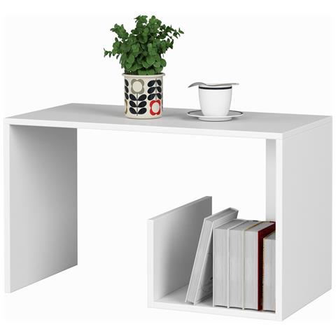 Tavolino da caff? PAUL, 80x40x45 cm, Colore Bianco - Foto 2