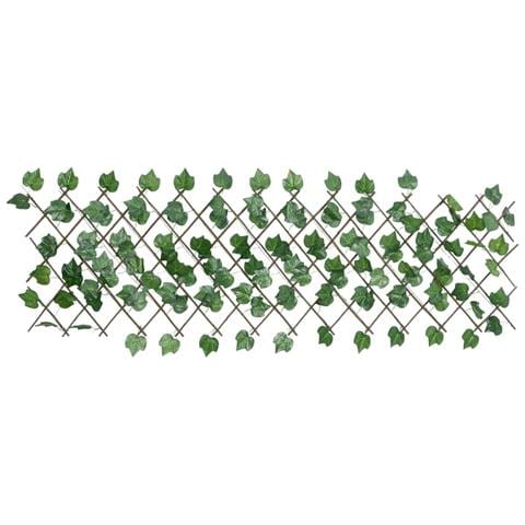Traliccio Foglie Vite Artificiale Espandibile Verde 190x60 Cm - Foto 3