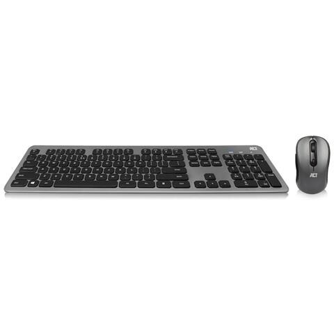 AC5710 tastiera Mouse incluso Universale RF Wireless QWERTY US International Nero - Foto 1