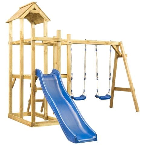 Torre da Gioco 285x120x226,5 cm in Legno di Pino Impregnato - Foto 1