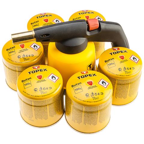 Cannello A Gas A Cartuccia + 6 Cartucce Gas Con Valvola - Foto 1