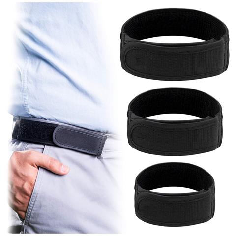 Cintura Casual Da Uomo In Fettuccia - Facile Da Usare, Vestibilità Comoda Black L - Foto 1