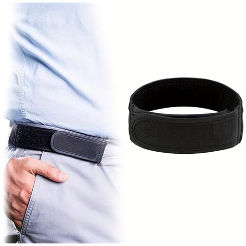 Cintura Casual Da Uomo In Fettuccia - Facile Da Usare, Vestibilità Comoda Black L - Foto 5