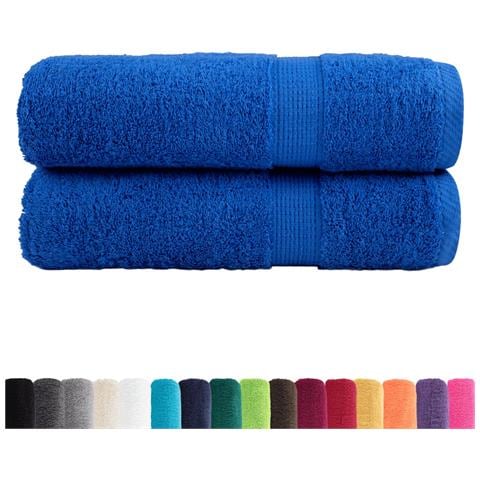 Asciugamani da Bagno SOLUND 2 pz Blu 100x150 cm 600gsm - Foto 2