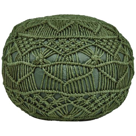 Pouf Aadhi Materiale Sintetico Verde - Foto 2