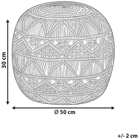 Pouf Aadhi Materiale Sintetico Verde - Foto 6