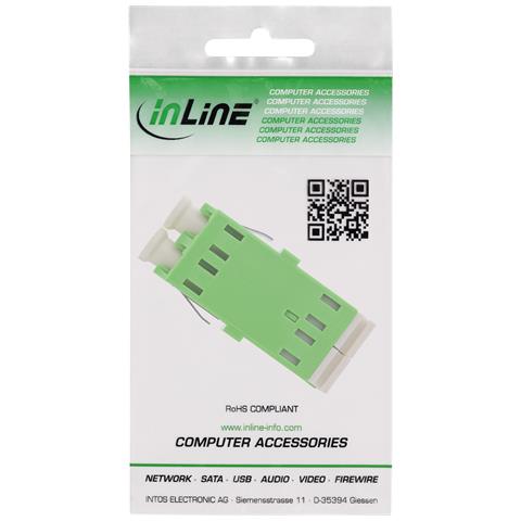 Adattatore in fibra ottica Duplex LC /LC SM manicotto in ceramica verde - Foto 2