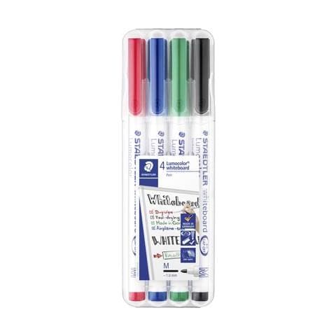 4 Pen Whiteboard-marker Farbsortiert 1,0 Mm (301wp4) - Foto 1