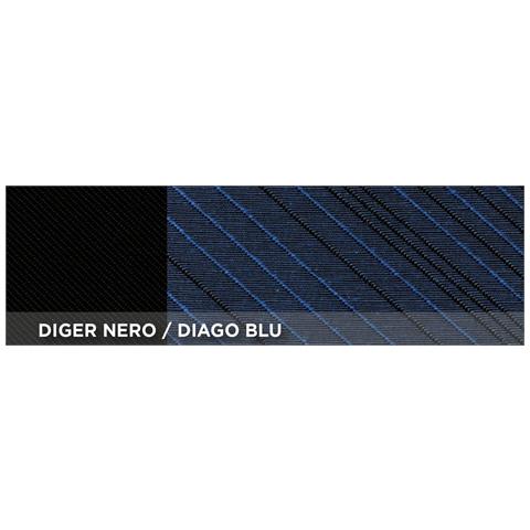 Coprisedili Anteriori Personalizzati Smart Fortwo Tess. Misto Cotone Blu/nero - Foto 2