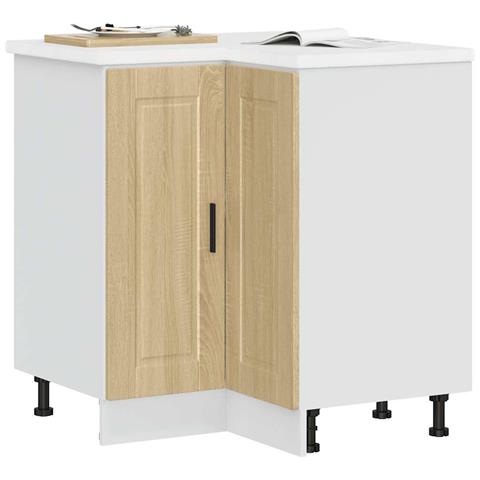 Base Ad Angolo Cucina Porto Rovere Sonoma In Legno Multistrato - Foto 1