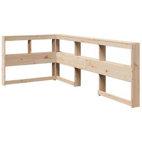 Testiera Libreria A L 80 Cm In Legno Massello Di Pino - Foto 2