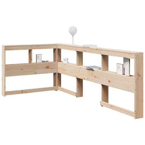 Testiera Libreria A L 80 Cm In Legno Massello Di Pino - Foto 1