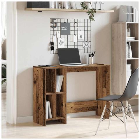 Scrivania Legno Antico 102,5x35x75 Cm In Legno Multistrato - Foto 3