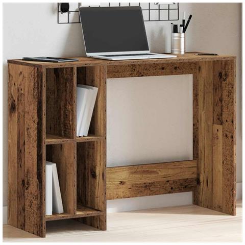 Scrivania Legno Antico 102,5x35x75 Cm In Legno Multistrato - Foto 1