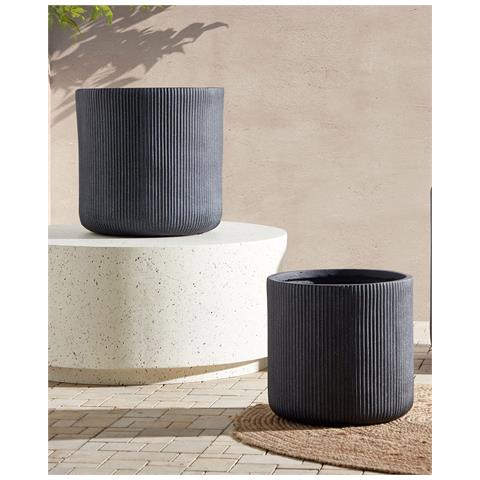 Vaso Per Piante Oreoi 45 Cm Grigio Grafite - Foto 1