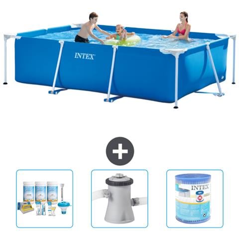 Piscina Fuori Terra - Rettangolo - 300x200x75 Cm - Blu - Include Accessori Coordinati A146 - Foto 1