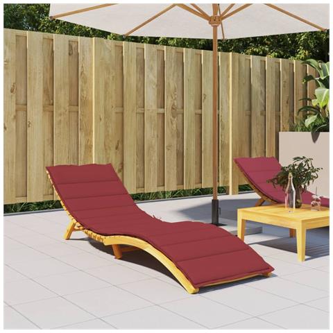 Cuscino Per Lettino Rosso Vino 200x50x3 Cm In Tessuto Oxford - Foto 8