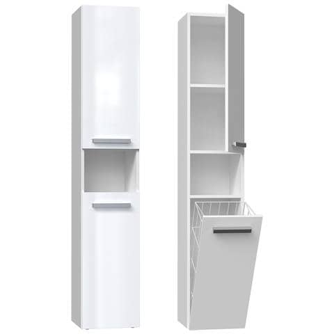 NEL III BIEL POL armadietto di conservazione per bagno Bianco - Foto 1