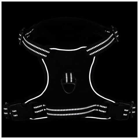 Pettorina per Cani con Strisce Riflettenti Regolabile Nera XL - Foto 10